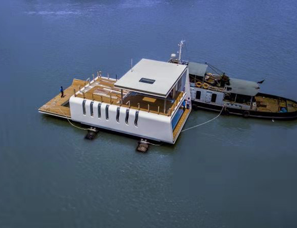 18M浮动船屋水下景观窗